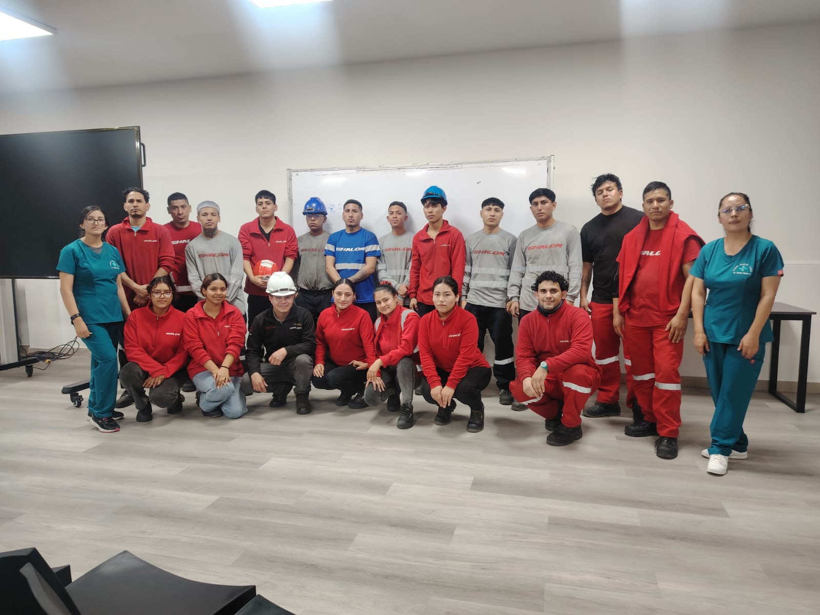 Equipo de trabajo saludable y productivo